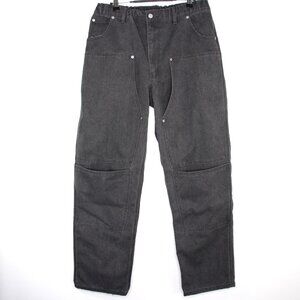 Unbranded Mens Large 32 x 30.5 Double Knee Utility Workwear Cargo Pants F1217